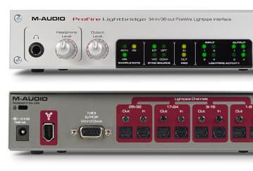 32-канальный цифровой оптический интерфейс M-Audio ProFire Lightbridge
