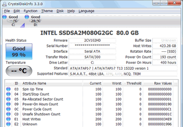 Диагностика: CrystalDiskInfo v.3.5.5a