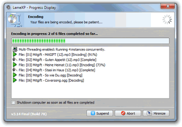 Мультимедиа: LameXP v.3.18 Build 87
