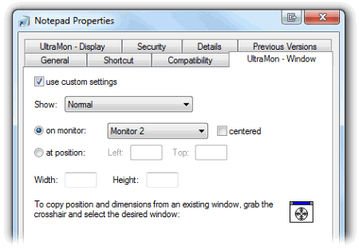 UltraMon v.3.2.0 - утилита для настройки мультимониторных конфигураций