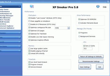 Настройщики: XP Smoker v.5.8