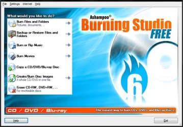 Ashampoo Burning Studio v.6.83 - бесплатная программа для записи дисков