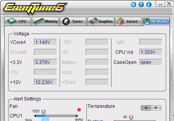 Gigabyte EasyTune6 v.B12.1228.1 - утилита для облегчения процесса разгона на платах Gigabyte