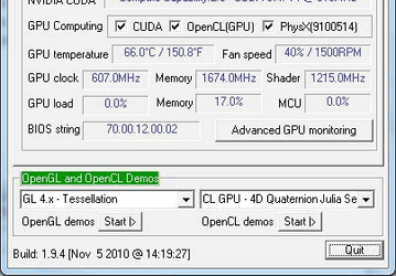 GPU Caps Viewer v.1.14.2 - бесплатная утилита для работы с OpenGL-видеокартами