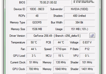 NVIDIA Inspector v.1.96.7 -  бесплатная утилита, предоставляющая расширенную информацию о видеокартах на базе процессоров и чипсетов NVIDIA