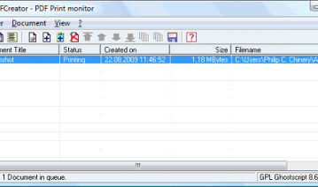 PDFCreator v.1.2.3 - программа для создания PDF-документов из данных практически любых приложений Windows