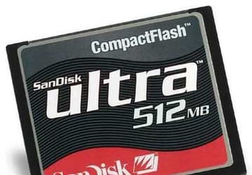 SanDisk начинает продажи 512 Мб карт Ultra CompactFlash