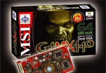 G4 MX440 карта от MSI