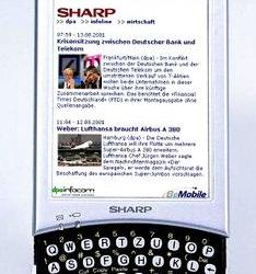 CeBIT: Linux PDA Sl-5500g от Sharp