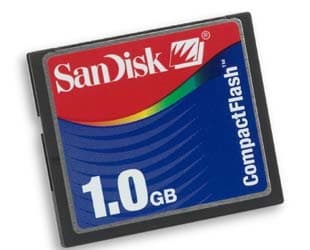 SanDisk начинает продажи 1 Гб карт флэш-памяти