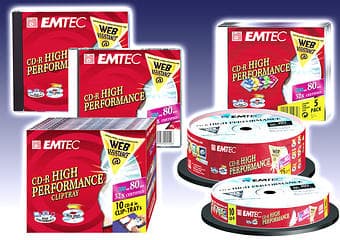 32х скоростные CD-R диски от EMTEC в новом дизайне