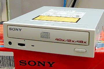 40х скоростной CD-RW привод от Sony