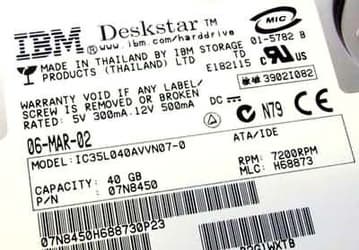 AVVN: новая серия 3,5-дюймовых винчестеров Deskstar 120GXP от IBM
