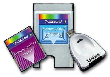 Memory Stick адаптеры и картоводы от Transcend