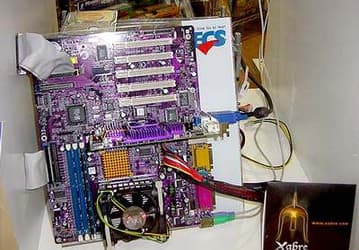 Elitegroup SiS648 плата L4S8A + Xabre 400 = AGP 8x комплект