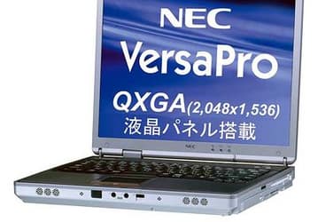 Ноутбук с 2048 х 1536 экраном от NEC