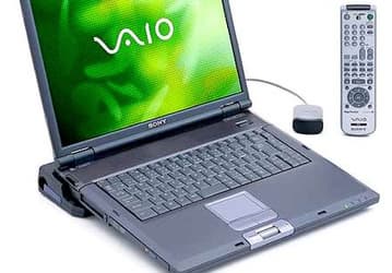 VAIO BioNote PCG-GRX91G/P: the first DVD-RW-equipped notebook from Sony