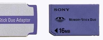 MemoryStick Duo flash memories from Sony are close to retail