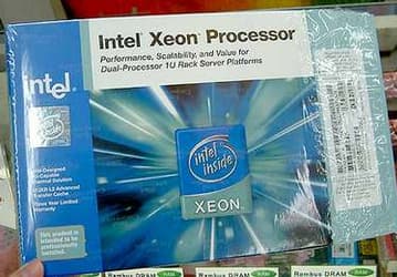 "Non-cooler" 2.2 GHz Intel Xeon box for 1U servers