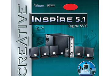 Inspire 5.1 Digital 5500: new 5.1-channel kit from Creative