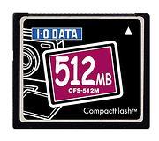New 512MB CF flash memories from IO-DATA