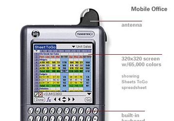 Palm TungstenW: new GSM/GPRS wireless color-display PDA