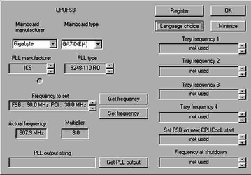 Утилиты: CPUFSB v.2.2.6