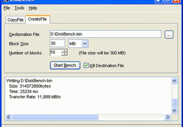Тестовые приложения: DiskBench v.2.5.0.3