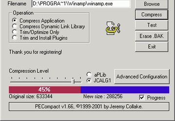 Утилиты: PECompact v.1.76