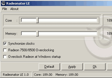 Утилиты: Radeonator LE v.1.2