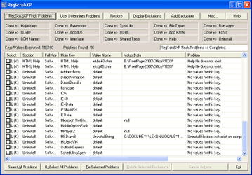 Утилиты: RegScrubXP v.3.2.1
