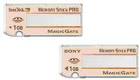 256 MB Memory Stick and 256 MB Memory Stick Pro: a big difference