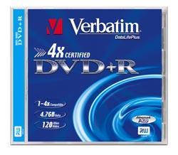 Verbatim announces 4x DVD+R media
