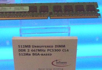 Infineon releases new DDR/DDR2 solutions