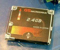 1-дюймовый 2,4 Гб винчестер от китайской GS Microdrive