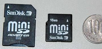 Флэш-карты нового форм-фактора miniSD от Sandisk