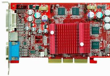 Графическая карта от Gainward на GF FX5200 с чипами памяти в корпусе BGA