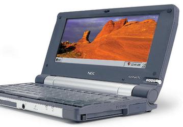 NEC MobilePro 900: a pocket notebook with 8.1" LCD display