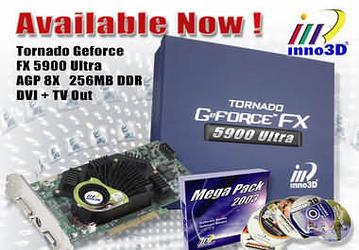 Tornado GeForce FX 5900/5900 Ultra: a new graphics card series from InnoVISION