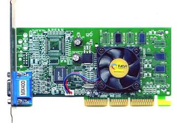 A candidate for our Hardware Museum: GF MX400 graphics card with WLCSP memory chips