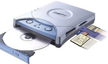 DISPY  гибрид CD-R/RW-привода и ридера