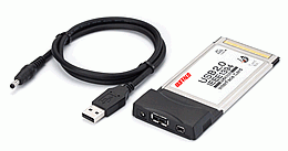 Melco offers PCI and CardBus FireWire/USB solutions