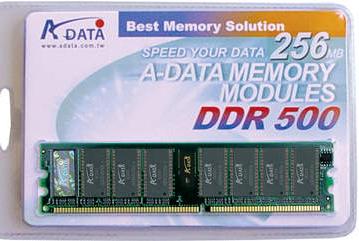 A-Data announces 256 and 512 Mb DDR500 modules