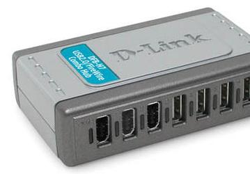 QuickMedia DFB-H7: семипортовый USB 2.0/FireWire разветвитель D-Link