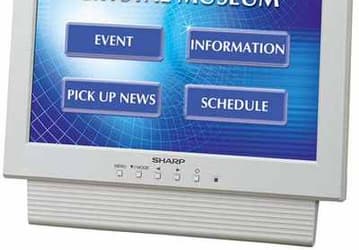 Sharp presents 12" and 15" sensor displays: LL-T1200T and LL-T15TRS