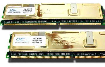 OCZ Technology introduces EL DDR PC-3500 Dual Channel Gold Unbuffered memory kits