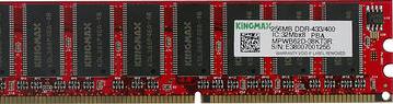 Photo of the day: Kingmax 256Mb DDR433/400 SDRAM modules in our lab