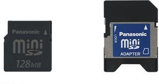 Matsushita announces 128Mb miniSD cards