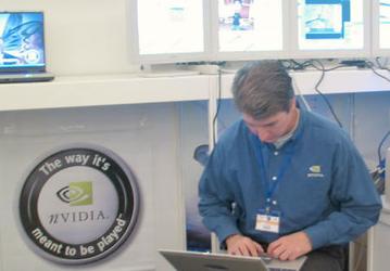 IDF Russia 2003: стенд компании NVIDIA