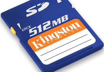 Kingston представила 512 Мб флэш-карты SD